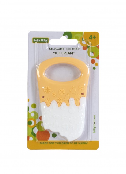 Прорезыватель силиконовый Baby Team Мороженое 4022