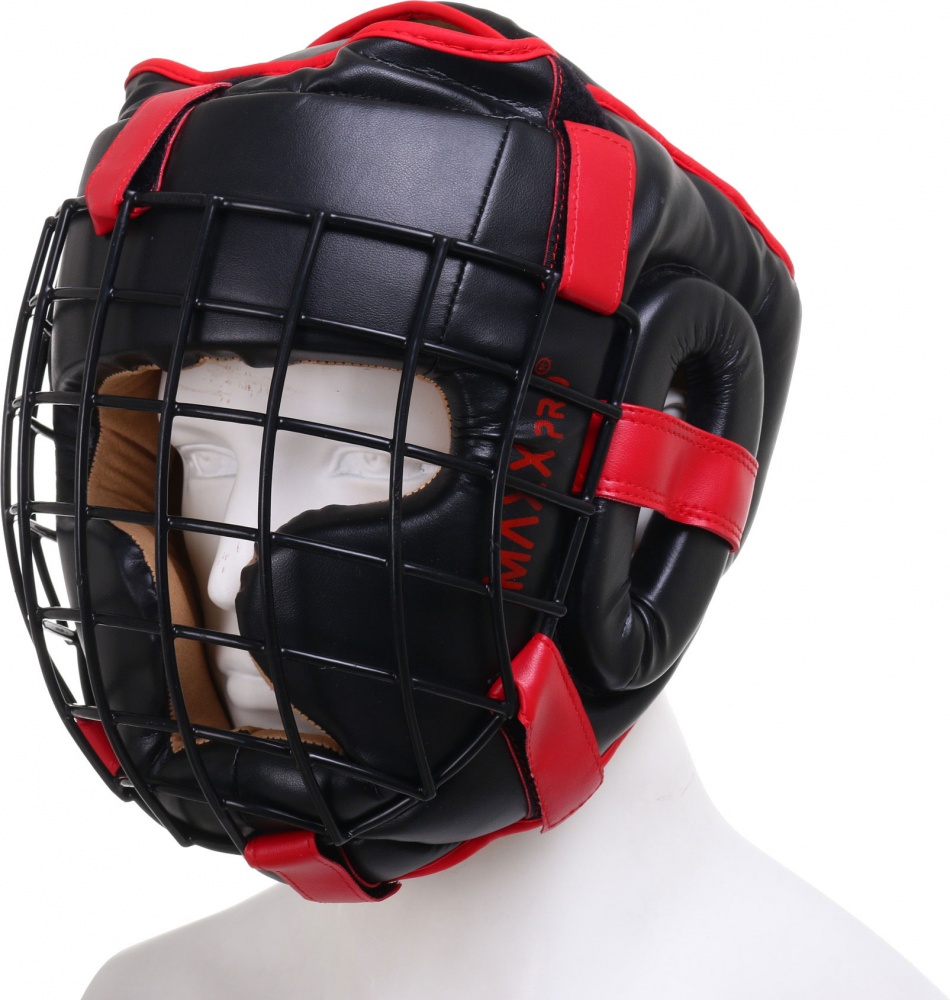 Шлем боксерский MaxxPro р. L AHG-750 Red vynil L красный