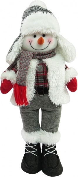Мягкая игрушка Снеговик Дед Мороз стоячий MC26-260761B 54 см 