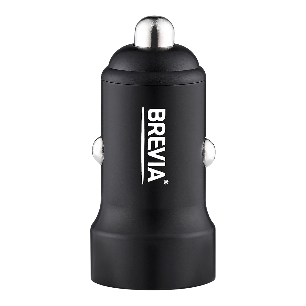 Автомобільний зарядний пристрій Brevia ePower DualCharge Display 40W 2xUSB-C