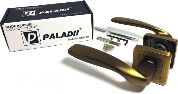 Ручка на розетке Paladii AL Хелен MCF ПР107 кофе