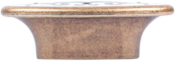 Меблева ручка D 24134.32 44481 32 мм антична бронза/біла емаль Bosetti Marella