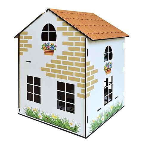3D-конструктор Збірайко Игрушечный дом с комплектом мебели