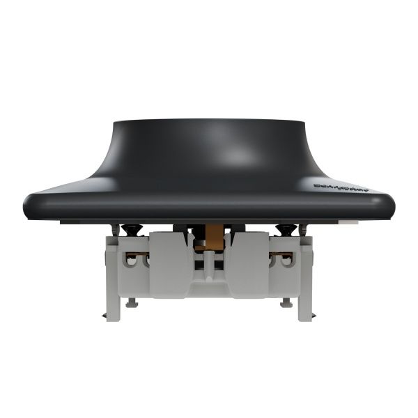 Розетка силовая двойная с заземлением Schneider Electric Sedna Design со шторками без крышки черный SDD314221