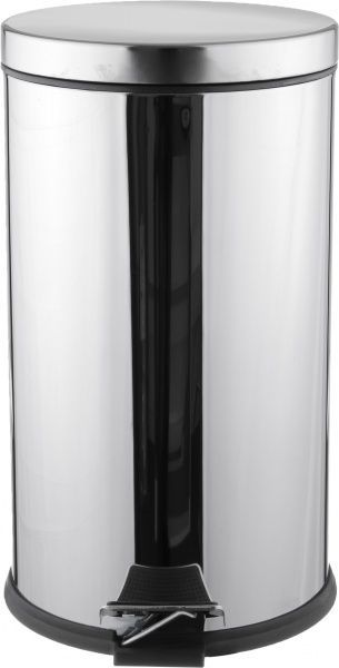 Відро для сміття EforMetal з педаллю 16 л срібний 406