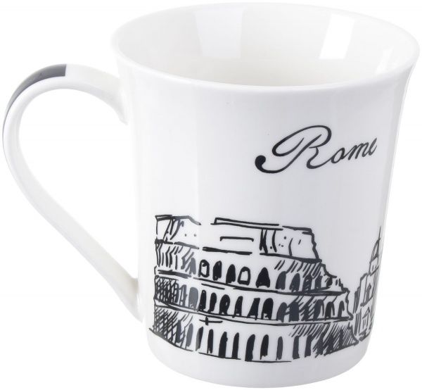 Чашка Travels Rome 380 мл фарфор Fiora