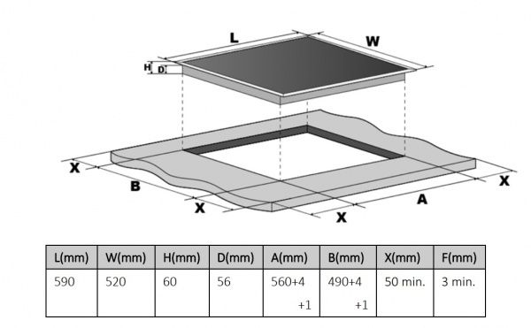 Варочная поверхность Interline HIV 569 SIZ BA