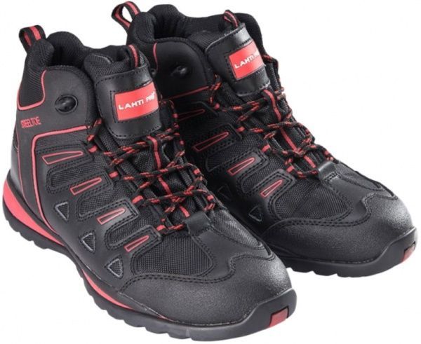 Ботинки рабочие Lahti Pro комбинированные р.44 L3010744 черный с красным