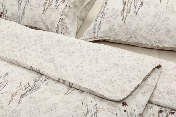 Комплект постельного белья Amarante семейный бежевый Lameirinho 