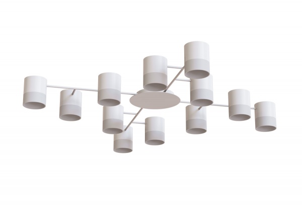 Люстра стельова Hopfen STARK CL-12-ACRIL 12xGX53 WH 12xGX53 білий 