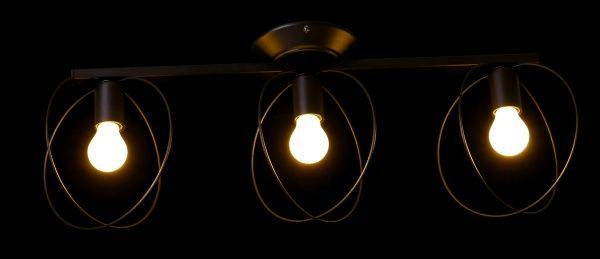 Люстра Vitaluce V4328-1/3PL 3x60 Вт E27 чорний V4328 