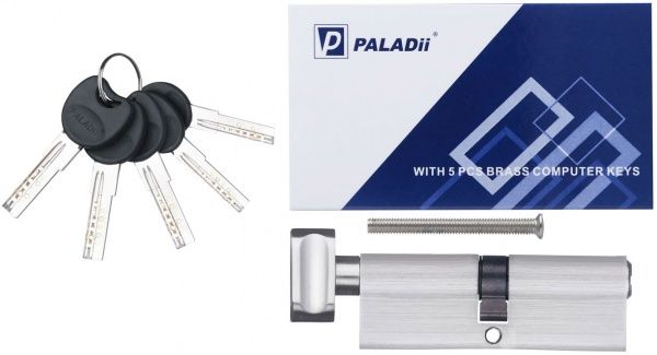 Цилиндр Paladii ST ПЦ110 30x50 ключ-вороток 80 мм сатин