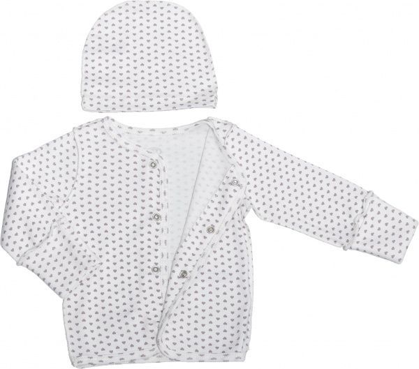 Комплект дитячого одягу Фламінго молочний/із принтом р.62 473-1009 