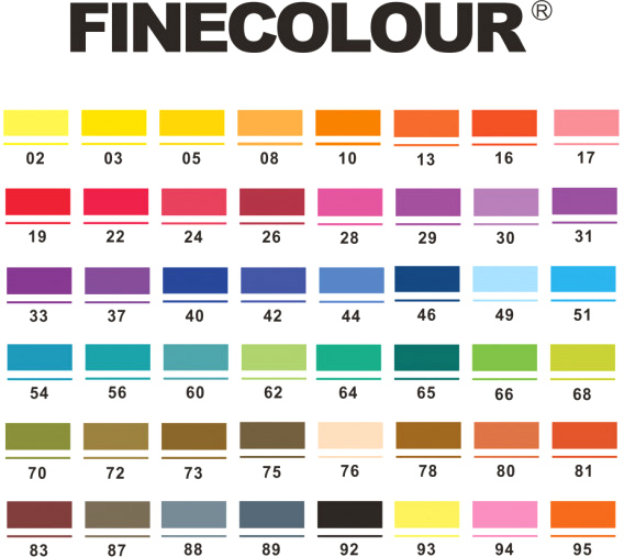 Набір маркерів FINECOLOUR Liner 24 кольори EF300-TB24A різнокольоровий 
