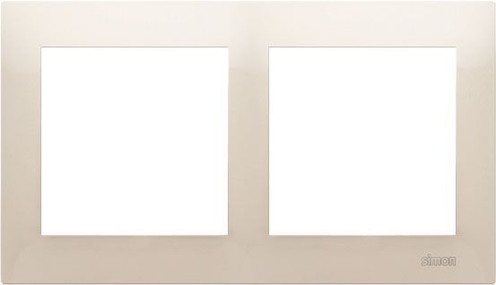 Рамка двомісна Simon Premium універсальна кремовий DR2/41