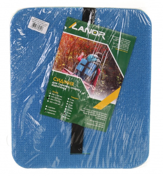 Килимок-сидіння Ланор Еверест 300х350х16 мм зелено-синій