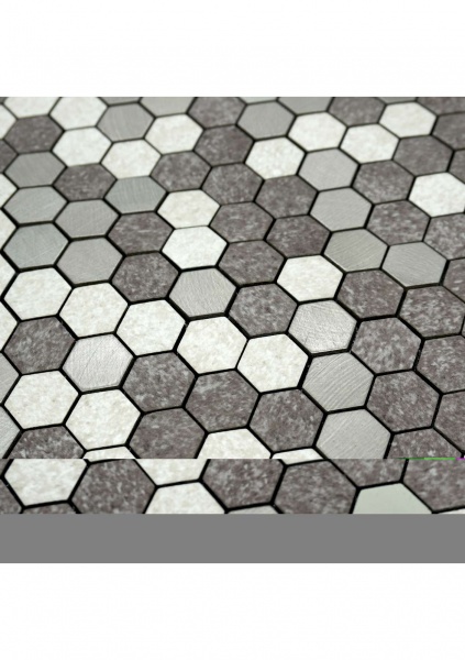 Декоративная панель EMERGO самоклеющая Шестиугольник Бронза Home Inspire(1шт.=0,094248кв.м.) самоклеюча 