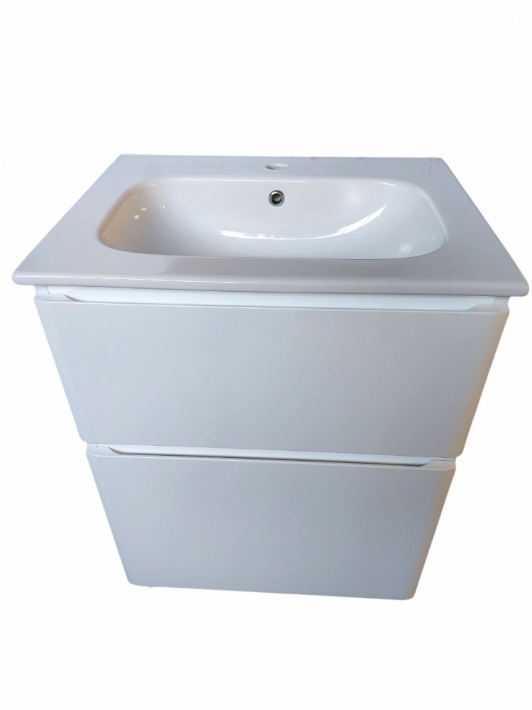 Тумба напольная ЮВЕНТА Ester - 60 белый с умывальником