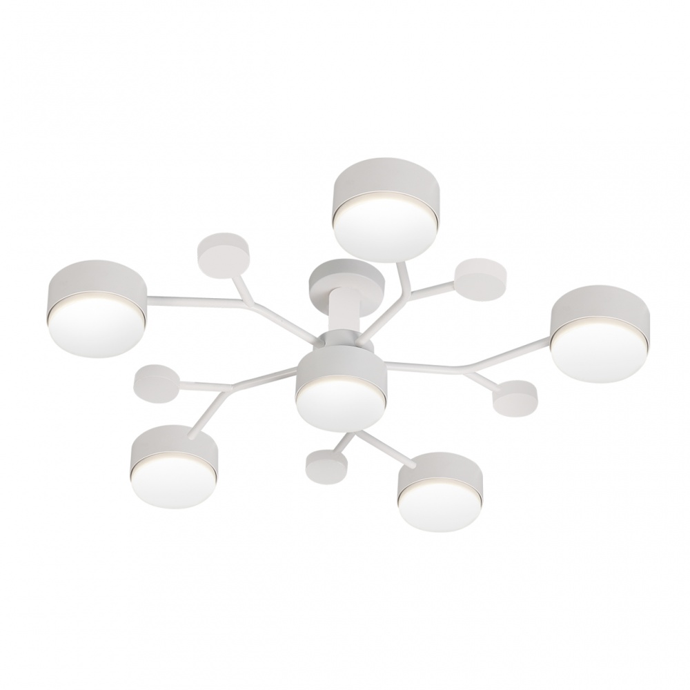 Люстра стельова Eurolamp Iron Glow 6xGX70 білий LED-LR-6хGX70(white)