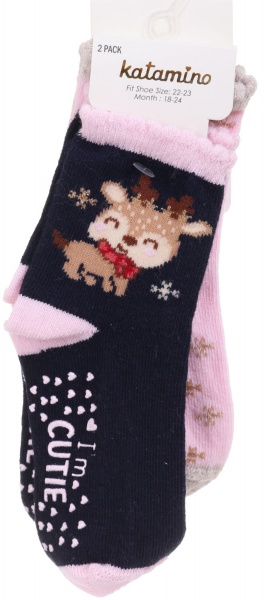 Носки для девочек KATAMINO K44042 KTM87030 р.18-24 черный 