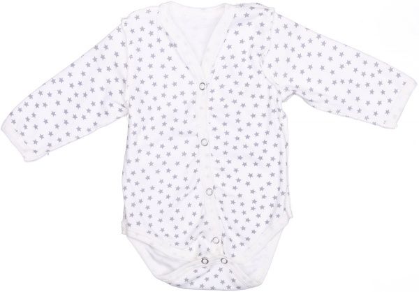 Боди Bambinelli серая звездочка р.68 белый с рисунком 
