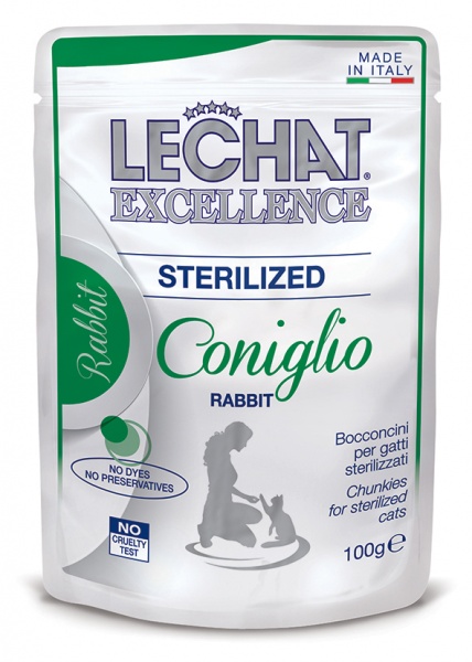Консерва для стерилизованных котов LECHAT EXCELLENCE Sterilised