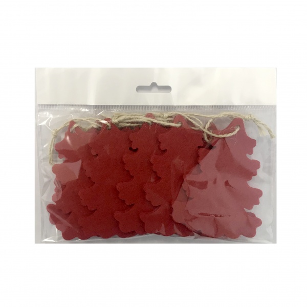 Декорація різдвяна ялинка з фетру 10 шт.