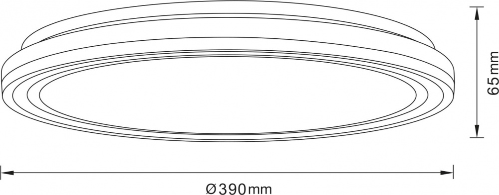 Светильник потолочный Sensio Palma 48 Вт белый 3000-6500 К AR-N250301151