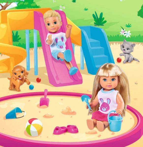 Кукольный набор Simba Steffi & Evi Love Прогулка двойни Штеффи, Эви и Тимми