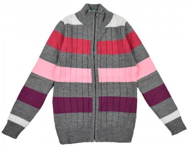 Кофта на пуговицах р.152 разноцветный 2065 