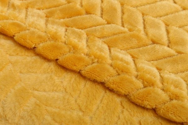 Плед Flannel Plush 160x200 см гірчичний La Nuit 