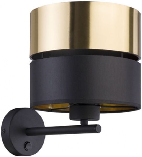 Бра TK Lighting Hilton 1x60 Вт E27 черный/золото 