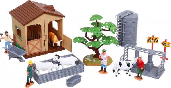 Ігровий набір Shantou х48 шт. ферма 60х37 см зелений JY301562