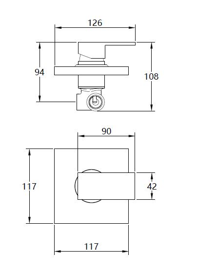 Змішувач для душу Mixxen FUSION хром вмонт. MXTA0673