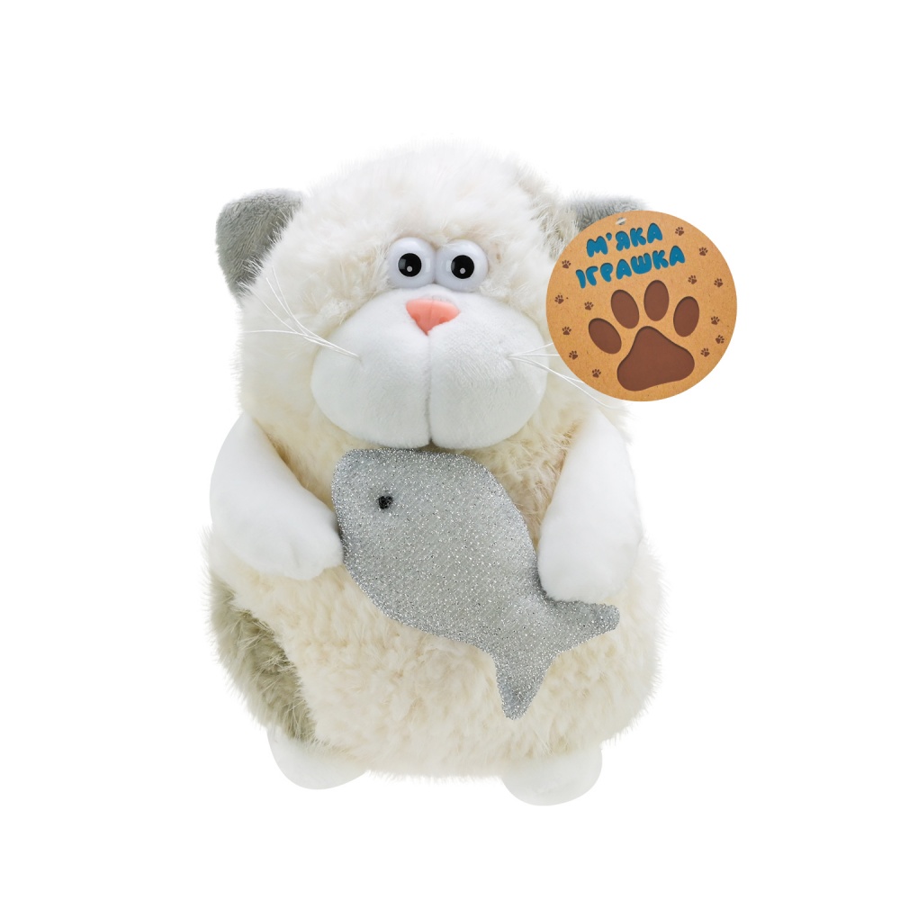 М'яка іграшка Shantou Кіт з рибкою в асортименті C6302