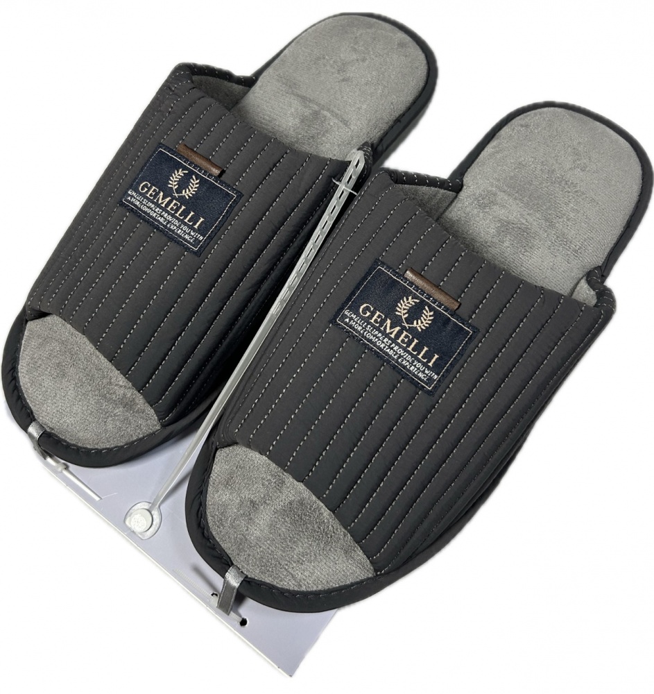 Тапки домашние Gemelli Кларк 2 р.44 серый