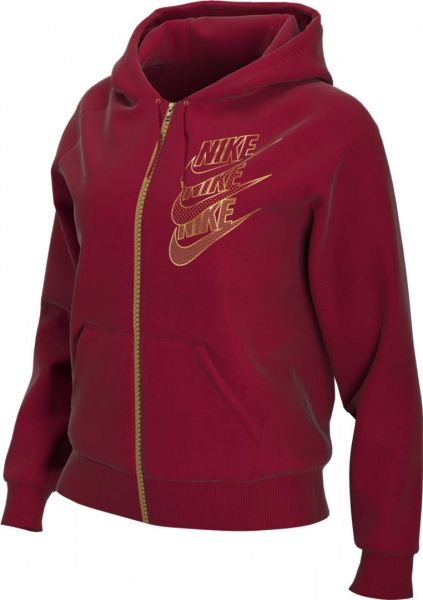 Джемпер Nike W NSW HOODIE FZ BB SHINE BV4988-677 р. XS червоний