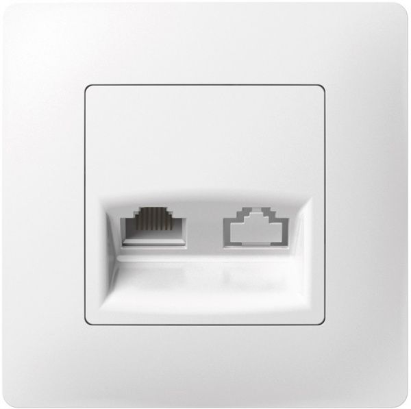 Розетка компьютерная Plank Electrotechnic Classic/Nordic RJ45 белый PLK0731031