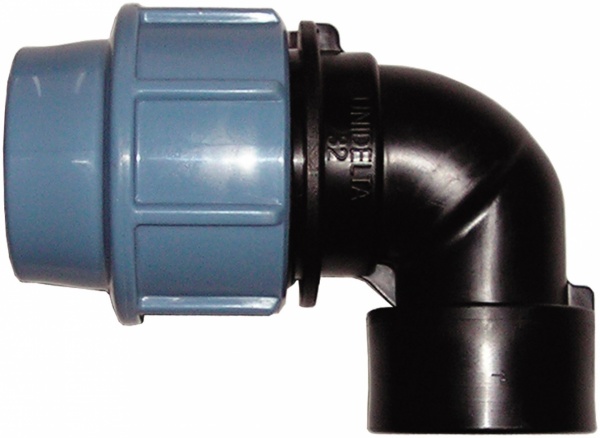 Колено Unidelta ПЭ-ст 63х2 BP PN 16