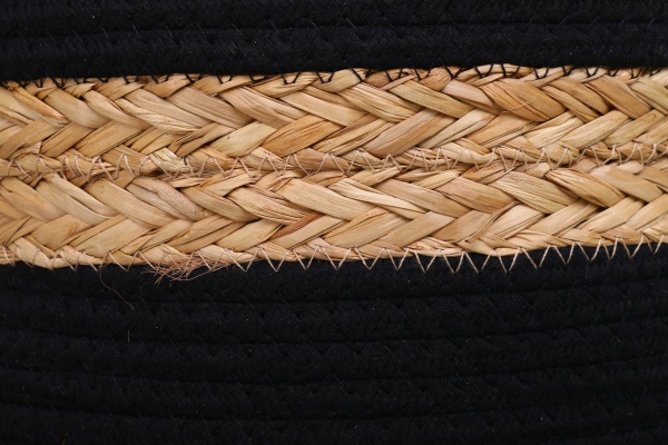 Кошик Countryside 30х28 см чорно-бежевий