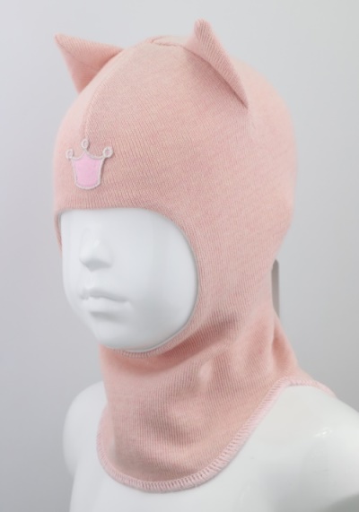 Шапка для девочки Beezy Кошка р.47-49 персиковый 1750 