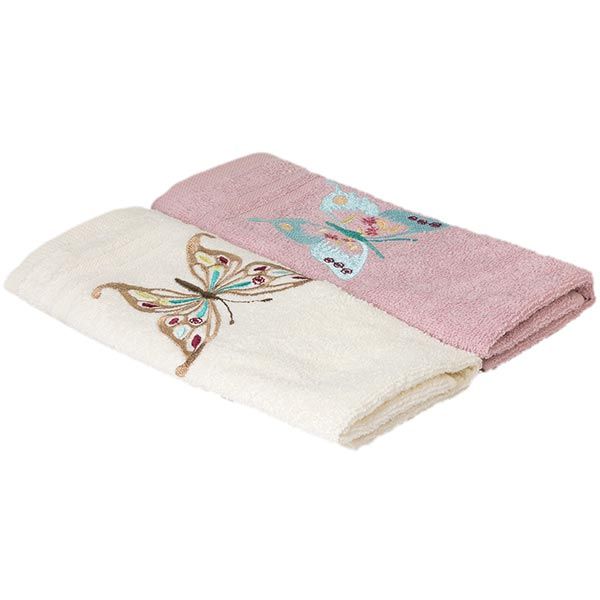 Набір рушників Karna Maron молочинй/бежевий 30x50 см