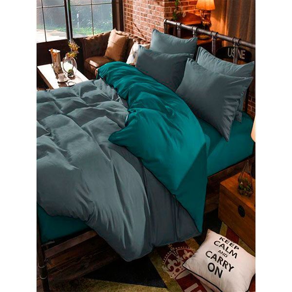 Комплект постельного белья двуспальный corsair+lavender серый