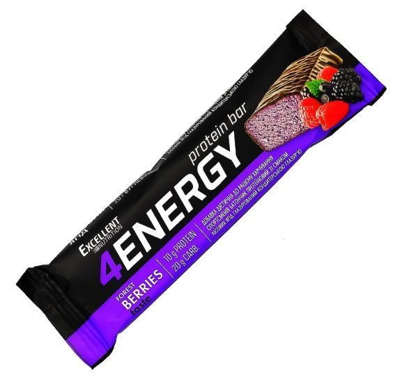 Батончик Excellent Nutrition 4ENERGY зі смаком ягід 40 г