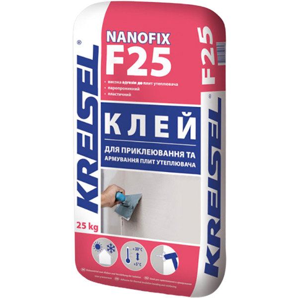Клей для теплоізоляції KREISEL Nanofix F25 25 кг