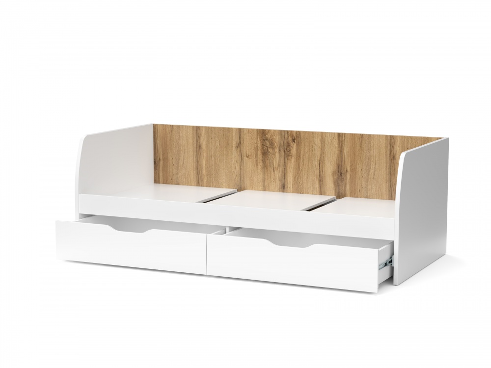 Кровать детская Accord LANA 90x200 см платиновый белый/дуб вотан