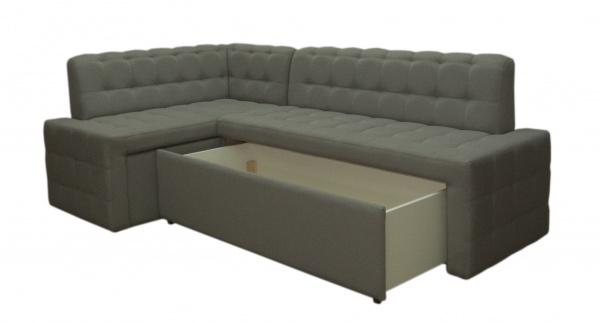 Уголок кухонный Кедр КАРАТ две ниши 7 темно-серый 