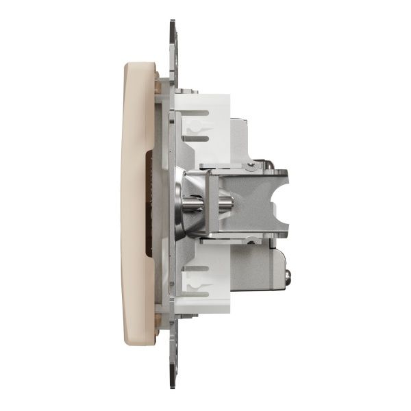 Розетка TV оконечная Schneider Electric Sedna Design без шторок без крышки бежевый SDD112471