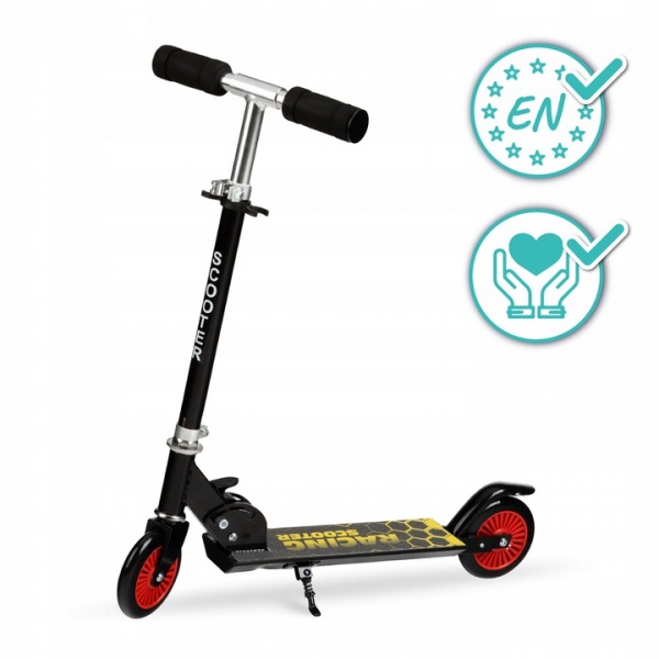 Самокат Qkids дитячий Flo black чорний KIDS00037 