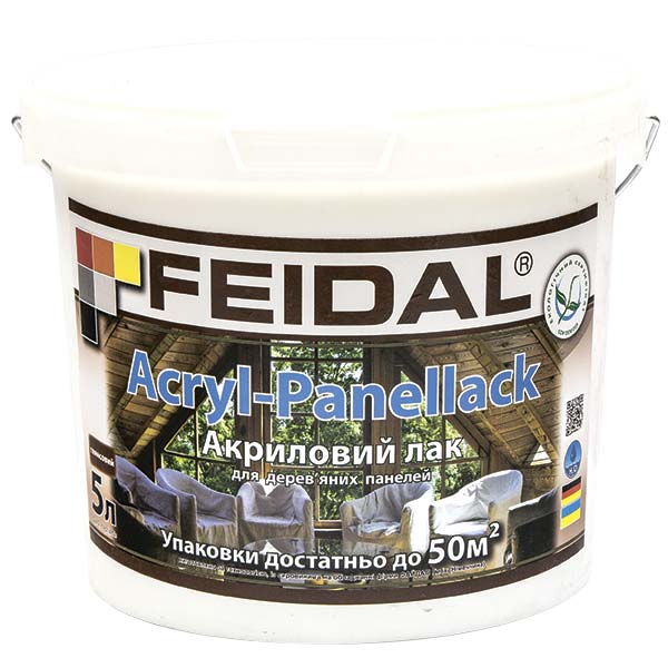 Лак Acryl-Panellack Feidal глянець 5 л прозорий